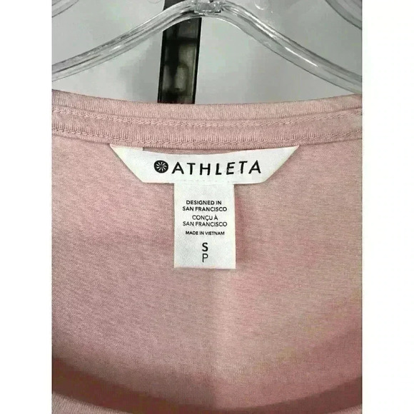 Athleta‎ Women's All Around Ruched Pullover Top Size S Pink - Picture 3 of 5